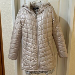 Kenneth Cole Cream Quilted Jacket